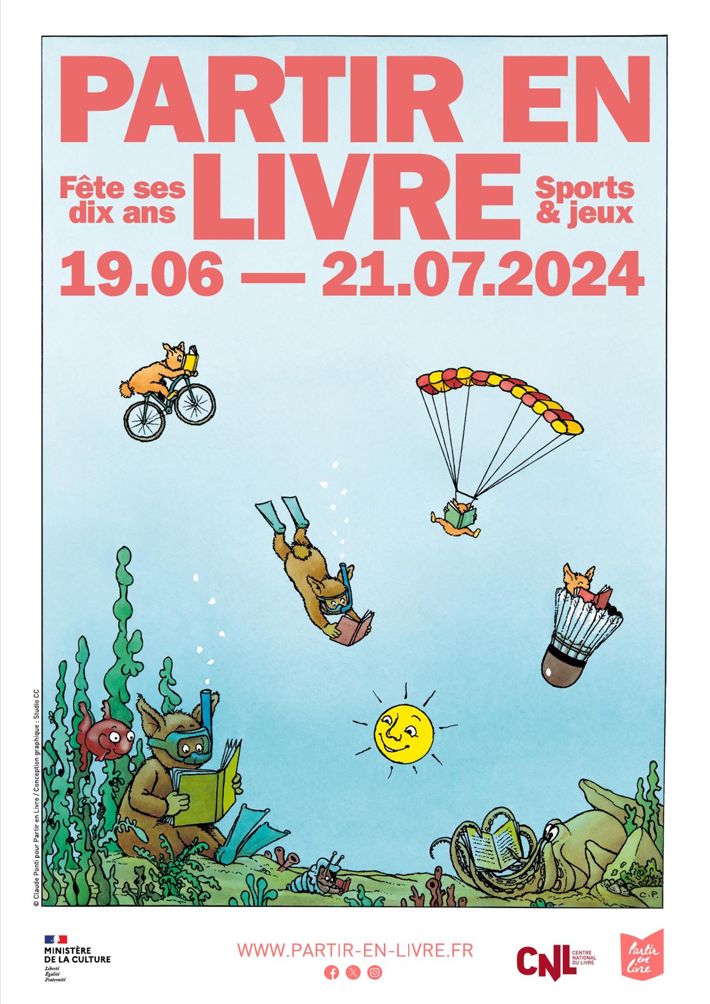 Affiche de la manifestation Partir en livre 2024